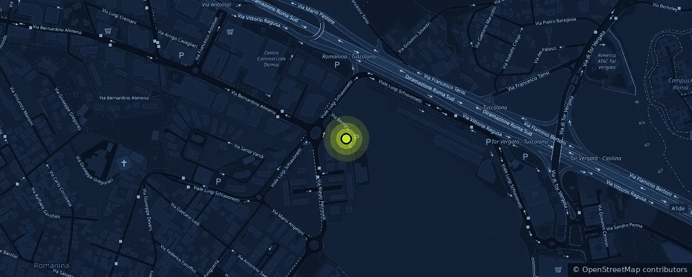 Mappa: la sede operativa di G&D in Viale Luigi Schiavonetti 270, Roma, zona Romanina e Tor Vergata